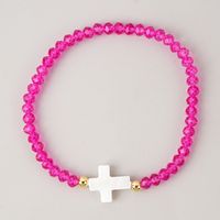 Simple Style Classic Style Solid Color Artificial Crystal Beaded Women's Bracelets sku image 2