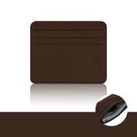 Unisex Solid Color Pu Leather Open Card Holders sku image 6