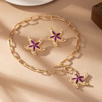 IG Style Modern Style Classic Style Starfish Arylic Alloy Plating Inlay Acrylic Women's Jewelry Set main image 4