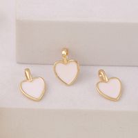 1 Piece 15 * 10mm Copper 18K Gold Plated Heart Shape Polished Pendant main image 5