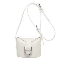 Women's Medium Pu Leather Solid Color Classic Style Bucket Magnetic Buckle Shoulder Bag sku image 2