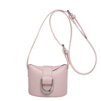 Women's Medium Pu Leather Solid Color Classic Style Bucket Magnetic Buckle Shoulder Bag sku image 3