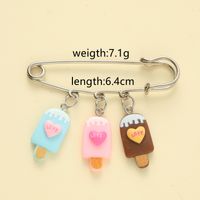 Cute Simple Style Ice Cream Alloy Alloy Women's Brooches main image 2