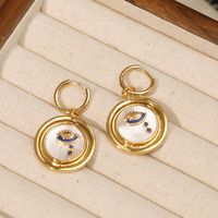 1 Pair Business Vacation Spot Plating Copper 18K Gold Plated Dangling Earrings main image 3