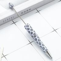 Modischer Kugelschreiber Mit Geometrischem Muster, Rotationsdruck, Kunststoff, 1 Stück sku image 13