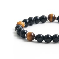Simple Style Commute Round 304 Stainless Steel Natural Stone Beaded Men's Bracelets main image 5