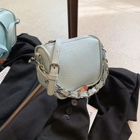 Women's Medium Pu Leather Solid Color Classic Style Square Zipper Crossbody Bag main image 4