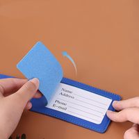 Pu Leather Solid Color Luggage Tag main image 1