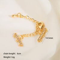 1 Piece 8.2*60mm Copper Zircon 18K Gold Plated Solid Color Polished Connectors sku image 3