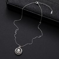 Basic Moderner Stil Klassischer Stil Runden Legierung Inlay Künstliche Perlen Zirkon Frau Halskette Mit Anhänger main image 4