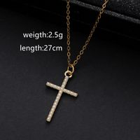 Shiny Letter Alloy Inlay Pearl Women's Pendant Necklace main image 2