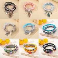 Vacation Ethnic Style Color Block Alloy Glass Beaded Women's Bracelets main image 1