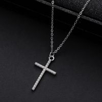 Simple Style Classic Style Letter Zinc Alloy Inlay Zircon Women's Pendant Necklace sku image 2