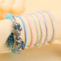 Vacation Ethnic Style Color Block Alloy Glass Beaded Women's Bracelets main image 5