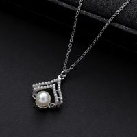 Simple Style Classic Style Cross Star Zinc Alloy Inlay Zircon Women's Pendant Necklace main image 4