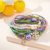 Vacation Ethnic Style Color Block Alloy Glass Beaded Women's Bracelets sku image 6