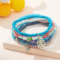 Vacation Ethnic Style Color Block Alloy Glass Beaded Women's Bracelets sku image 7