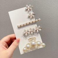 Fashion Geometric Alloy Plating Artificial Pearls Hair Clip 1 Piece sku image 111