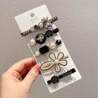 Fashion Geometric Alloy Plating Artificial Pearls Hair Clip 1 Piece sku image 122