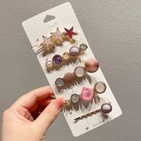 Fashion Geometric Alloy Plating Artificial Pearls Hair Clip 1 Piece sku image 115