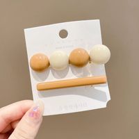 Fashion Geometric Alloy Plating Artificial Pearls Hair Clip 1 Piece sku image 98