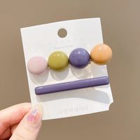 Fashion Geometric Alloy Plating Artificial Pearls Hair Clip 1 Piece sku image 99