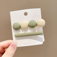 Fashion Geometric Alloy Plating Artificial Pearls Hair Clip 1 Piece sku image 63