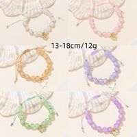 Casual Simple Style Round Artificial Crystal Alloy Beaded Women's Bracelets main image 2