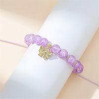 Casual Simple Style Round Artificial Crystal Alloy Beaded Women's Bracelets main image 6