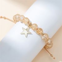 Casual Simple Style Round Artificial Crystal Alloy Beaded Women's Bracelets main image 8