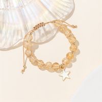 Casual Simple Style Round Artificial Crystal Alloy Beaded Women's Bracelets sku image 2