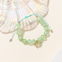 Lässig Einfacher Stil Runden Künstlicher Kristall Legierung Perlen Frau Armbänder sku image 5