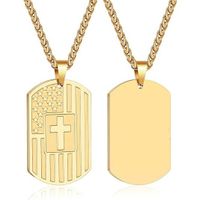 Casual Modern Style Cross 304 Stainless Steel Men's Pendant Necklace sku image 2