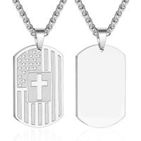 Casual Modern Style Cross 304 Stainless Steel Men's Pendant Necklace main image 3