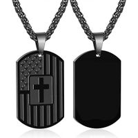 Casual Modern Style Cross 304 Stainless Steel Men's Pendant Necklace sku image 3