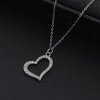 Elegant Cute Heart Shape Zinc Alloy Asymmetrical Women's Pendant Necklace main image 1