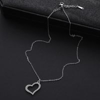 Elegant Cute Heart Shape Zinc Alloy Asymmetrical Women's Pendant Necklace main image 3