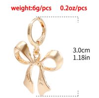 Modern Style Simple Style Bow Knot Copper Handmade Plating 18k Gold Plated Jewelry Set sku image 9