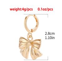 Modern Style Simple Style Bow Knot Copper Handmade Plating 18k Gold Plated Jewelry Set sku image 6