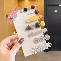 Fashion Geometric Alloy Plating Artificial Pearls Hair Clip 1 Piece sku image 126