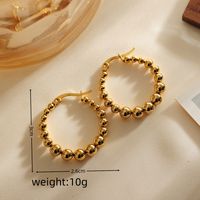 1 Pair Elegant Triangle Round Heart Shape Patchwork 304 Stainless Steel 18K Gold Plated Hoop Earrings main image 4