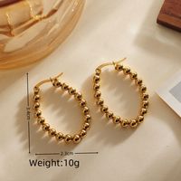 1 Pair Elegant Triangle Round Heart Shape Patchwork 304 Stainless Steel 18K Gold Plated Hoop Earrings main image 3
