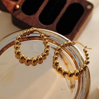 1 Pair Elegant Triangle Round Heart Shape Patchwork 304 Stainless Steel 18K Gold Plated Hoop Earrings main image 8