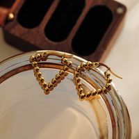 1 Pair Elegant Triangle Round Heart Shape Patchwork 304 Stainless Steel 18K Gold Plated Hoop Earrings main image 9