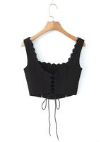 Women's Racerback Tank Tops Tank Tops Streetwear Solid Color Bow Knot main image 7