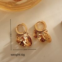 1 Pair Elegant Lady Classic Style Star Moon Heart Shape 304 Stainless Steel 18K Gold Plated Drop Earrings main image 4