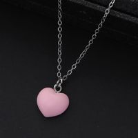 Simple Style Classic Style Heart Shape Alloy Asymmetrical Women's Pendant Necklace main image 5