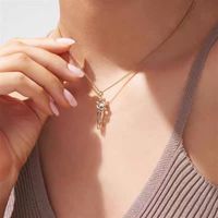 Copper 18K Gold Plated Elegant Cute Simple Style Plating Solid Color Pendant Necklace main image 2
