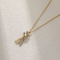 Copper 18K Gold Plated Elegant Cute Simple Style Plating Solid Color Pendant Necklace main image 4