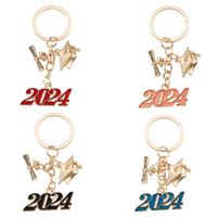 Modern Style Classic Style Letter Number Alloy Bag Pendant Keychain main image 4